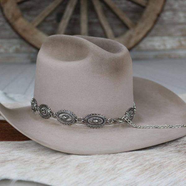 Antiqued Oval Hat Band