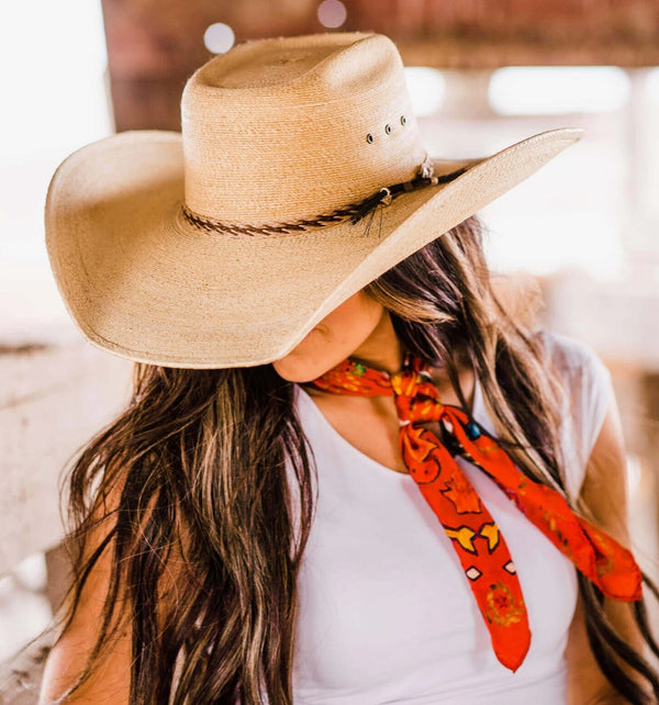 Straw Palm Cowboy Hat - Style Roper