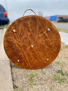 Tan Full Grain Leather Hat Case