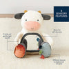 Itzy Ritzy Carmen The Cow - Itzy Bitzy Mirror™ Travel + Tummy Time Toy - Broken horn