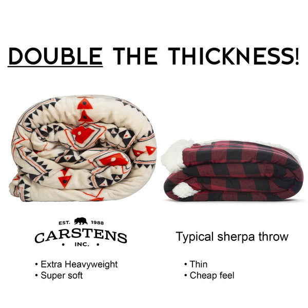 Wrangler Santa Fe Sun Plush Sherpa Throw Blanket