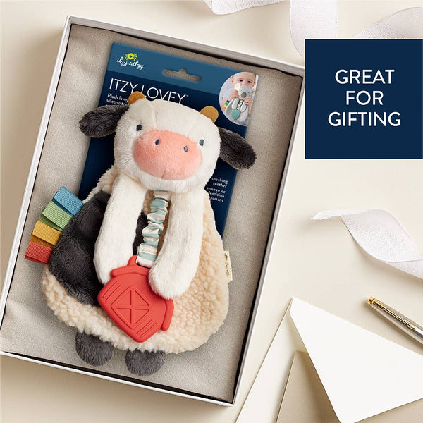 Itzy Ritzy Cow Itzy Friends Lovey™ Plush - Broken horn