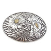 Western Oval Sunflower Buckle