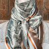 Seafoam & Cream Paisley Wild Rag