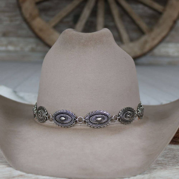 Antiqued Oval Hat Band