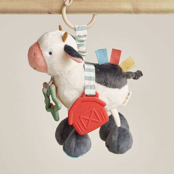 Itzy Ritzy Cow Itzy Friends Link & Love™ Activity Plush - Broken horn