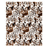 Wrangler Light Tri-Color Cowhide Heavy Plush Throw Blanket