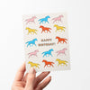 Horses Birthday Greeting Card