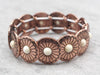 Copper Disk Stretch Bracelet