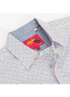 Rodeo Men's Short Sleeve Pearl Snap Print Shirt