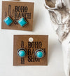 Western Turquoise Stud Earrings