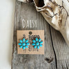 Western Turquoise Stud Earrings - Daisy