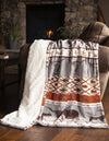 Longhorn Plush Sherpa Throw