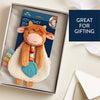 Itzy Ritzy Highland Cow Itzy Friends Lovey™ Plush - Broken horn