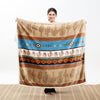 Cactus Stripe Plush Sherpa Throw