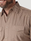 Wrangler Sport Western Shirt - Dark Tan