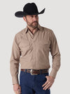 Wrangler Sport Western Shirt - Dark Tan