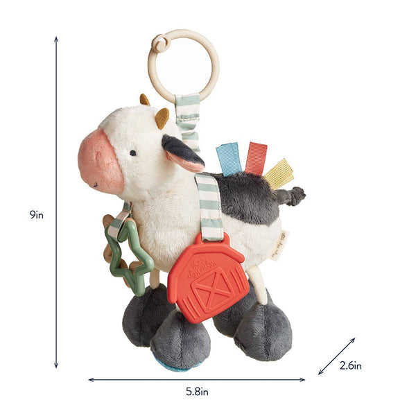 Itzy Ritzy Cow Itzy Friends Link & Love™ Activity Plush - Broken horn