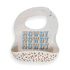 Silicone Bib Howdy Partner Blue