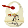 Fresh & Messy Silicone Bib & Spoon Set - Howdy Cowgirl