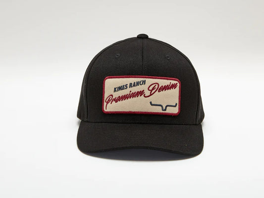 Premium Denim Cap -Black