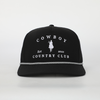 Horse Roped Hat Black