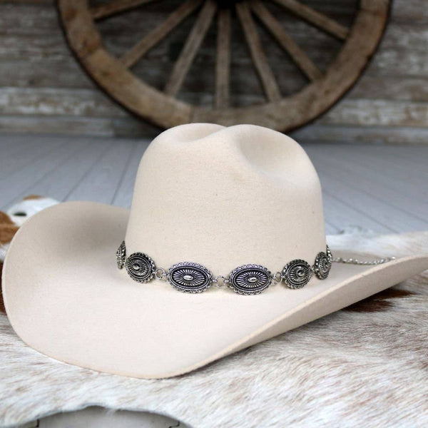 Antiqued Oval Hat Band