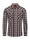 Rodeo Men's Western Long Sleeve Pearl Snap Plaid Shirt