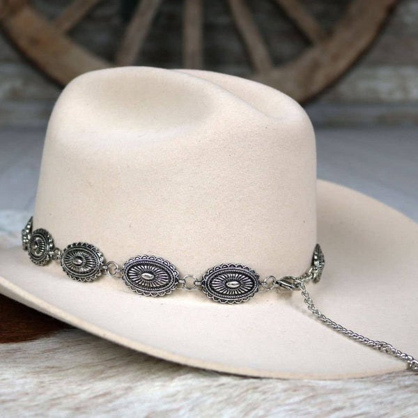 Antiqued Oval Hat Band