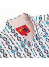 Men's Western Pearl Snap Aztec Print Shirt