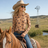 Isla Bucking Horse Print Top - Broken horn