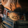 Tri-tone Christian Cowboy Attitude Buckle