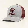 Ariat Mens Grey Embroidered Cap