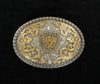 Ariat Antique Silver & Gold Oval Buckle