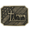 Patriot Christian Cowboy Attitude Belt Buckle