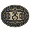 Filigree Initial Attitude Belt Buckle