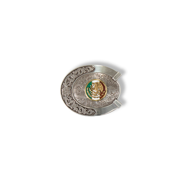 Ariat Oval Buckle Horseshoe Mexico Flag