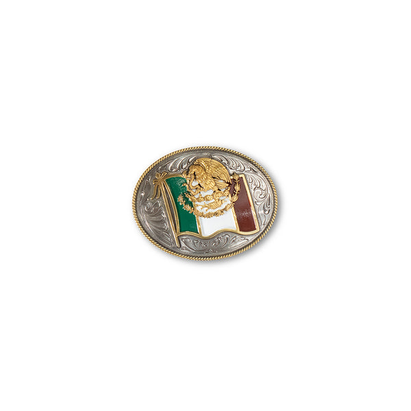 Ariat Oval Buckle Mexican Flag