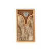 Ariat Men's Rodeo Calf Hair Basket Weave Wallet
