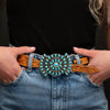 Turquoise Bowtie Cluster Buckle