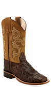 Old West Kids Boot Gator Print Booot