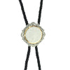 Silver and Gold Engraved Bolo Tie