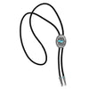 Montana Silversmiths Boot Stitch Turquoise Bolo Tie - Broken horn