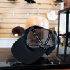Broken Horn Cap 3D Embroidery Cream/Black