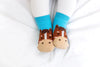 Zoo Baby Animal Socks Blue