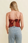 Women's Strapless Fringe Top