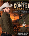Contti Brand Western Snap Shirt - Broken horn