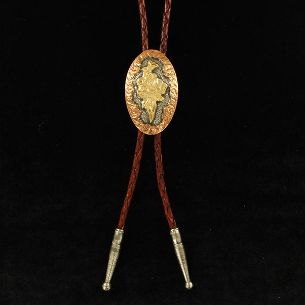Crumrine Adult Western Bolo Tie Floral
