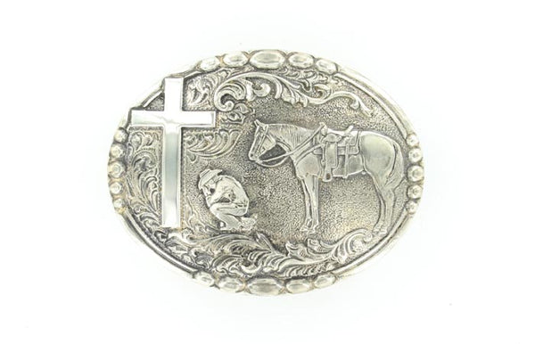 Crumrine Cowboy Prayer Buckle