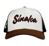 Del Cesar Forty Five Cap - White 6 Panel Trucker Cap - Broken horn